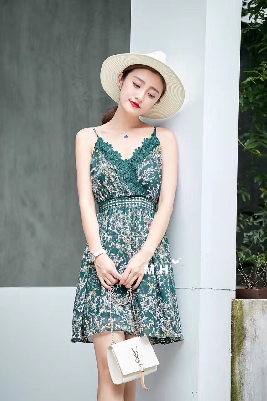Đầm maxi xẻ tà dàng dài, họa tiết hoa nhí màu đẹp, chất voan tơ cao cấp, váy  2 kiểu mặc: 2 dây và vai trần | MX056 | Shopee Việt Nam