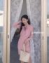 DL1830 : Set bộ đầm len dệt kim Hàn Quốc (kèm nơ)