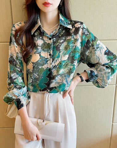10 mẫu áo sơ mi nữ kiểu Hàn Quốc đẹp hiện nay - Báo Hà Giang điện tử